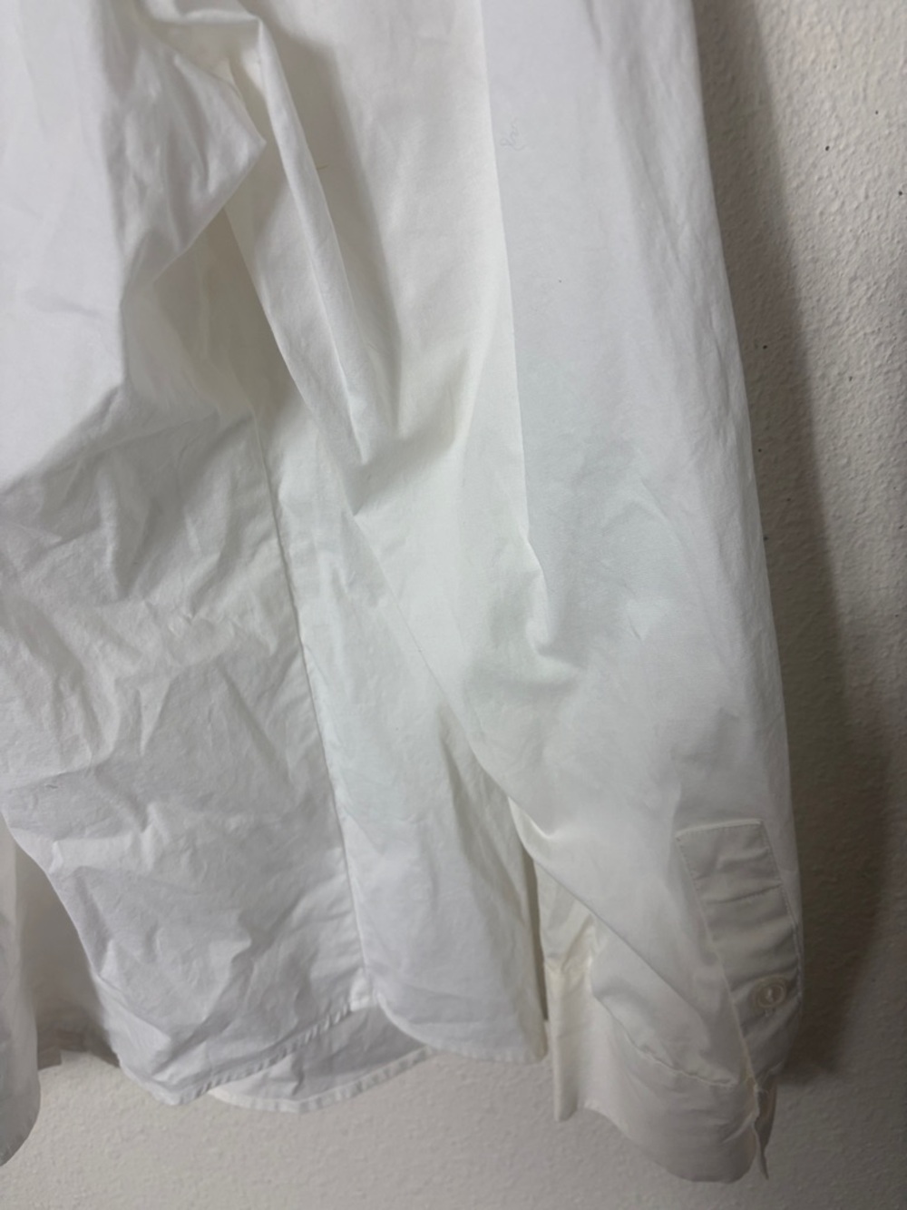 Bloomingdale's White Pintuck Front Dress Shirt 22W NWOT - Picture 4 of 5